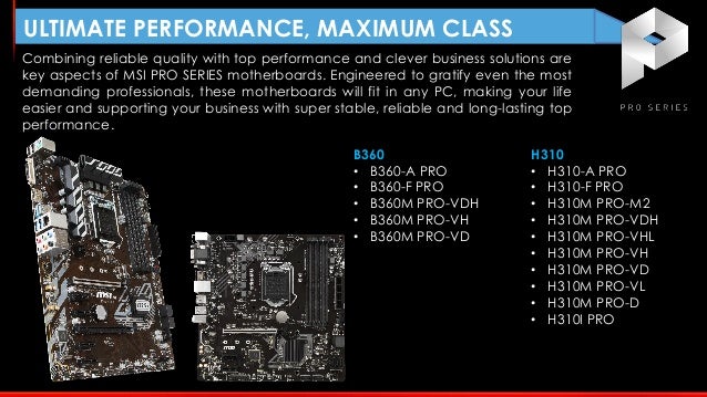 Msi Intel H370 60 H310 Motherboard Info Kit