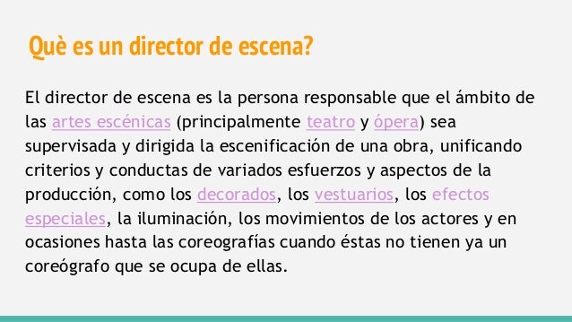 Música director de escena
