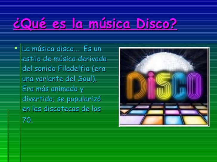MúSica Disco