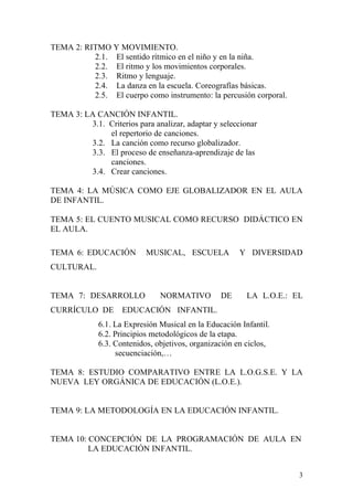 Msica en la educacin infantil | PDF