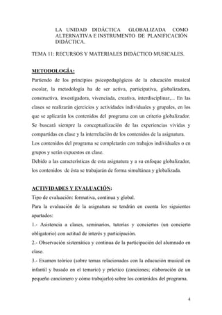Msica en la educacin infantil | PDF