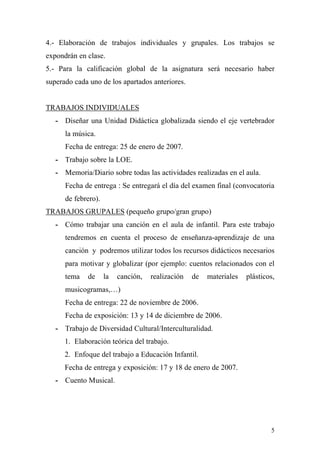 Msica en la educacin infantil | PDF