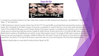 Escape the Fate
Es una banda de post-hardcore originaria de Las Vegas, Estados Unidos, formada el año 2004. Actualmente está integrada por Craig Mabbitt,Kevin "Thrasher" Gruft,
Thomas "TJ" Bell y Robert Ortiz.
En 2005 la banda lanzó un demo de 6 canciones llamado Escape The Fate EP. El 23 de mayo del 2006, ya con Epitaph Records como discoráfica, lanzaron su primer EP
llamado There's No Sympathy For The Dead de 5 canciones. Ese mismo año, en semptiembre 26, Escape The Fate lanza su primer álbum estudio llamadoDying Is Your Latest
Fashion. El 20 de noviembre de 2007 sacan un nuevo EP llamado Situations EP que contiene 3 canciones, 2 re-grabadas de viejos materiales y este es el último material que
la banda sacó con el vocalista Ronnie Radke (hoy vocalista y fundador de Falling In Reverse). This War Is Ours se lanzó el 21 de octubre del 2008, siendo el primero con Craig
Mabbitt (anterior vocalista en Blessthefall) como nuevo vocalista. Su tercer álbum homónimo se lanzó el 2 de noviembre del 2010, siendo el segundo con Craig Mabbitt y el
primero con una nueva casa discográfica, contratados a mediados del 2010 por DGC e Interscope.El 11 de enero de 2011 lanzaron un EP con remixes de la canción Issues (del
disco anterior), Issues Remixes. El 14 de mayo de 2013 lanzaron su cuarto disco studio, con un nuevo sello discográfico Eleven Seven Music, llamadoUngrateful.
Actualmente la banda trabaja en su nuevo material mientras termina el Warped Tour 2015.
 