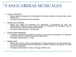 Músicas del siglo xx | PPT