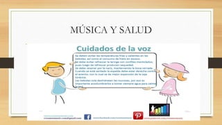 MÚSICA Y SALUD
 