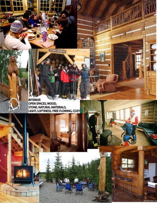 INTERIOR
OPEN SPACES, WOOD,
STONE, NATURAL MATERIALS,
LIGHT, LOFTINESS, FREE FLOWING, COZY
 