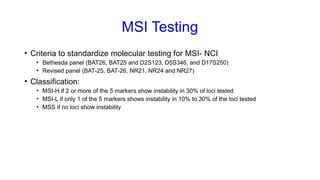 Microsatellite Instability: Detection Methods and Clinical Significance ...