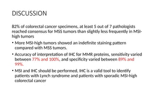 Mss Indication Patterns Microsatellite Instability: Detection Methods and Clinical Significance ...