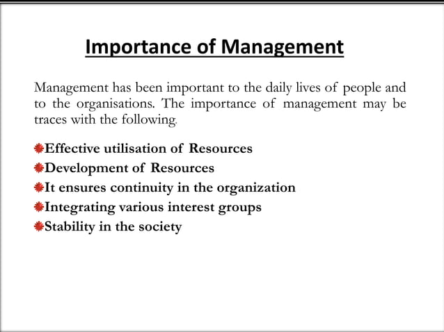 INTRODUCTION TO MANAGEMENT | PPT