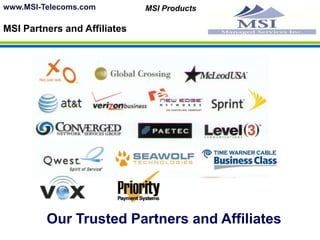  All Plans feature Free incoming callsRequires High Speed Broadband Access   				               DSL or Cable Modem (Preferred) 				               Five Plans to choose from Starting as low                                                                                      as $9.95 / month Couple This with the MSI Virtual Calling Card for other Countries Throughout the World