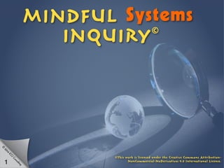 MINDFUL Systems
INQUIRY©
©This work is licensed under the Creative Commons Attribution-
NonCommercial-NoDerivatives 4.0 International License.
1
©
2014
ICO
Consulting
 