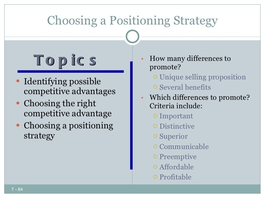 what is primary focus of marketing strategy