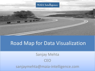 Road Map for Data Visualization Sanjay Mehta CEO  sanjaymehta@maia-intelligence.com 