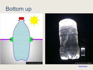 Bottom up
Alfredo Moser
CC-BY-SA/3.0 BY CMGLEE CC-BY-NC-SA/2.0 BY JOIMSON
 