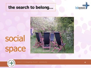 the search to belong… social space
