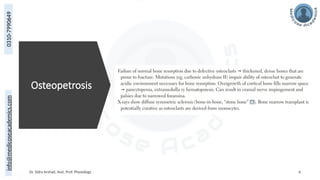 0310-7990649
info@medicoseacademics.com
Osteopetrosis
Dr. Sidra Arshad, Asst. Prof. Physiology 6
 