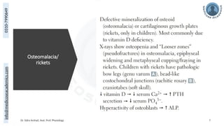 0310-7990649
info@medicoseacademics.com
Osteomalacia/
rickets
Dr. Sidra Arshad, Asst. Prof. Physiology 7
 