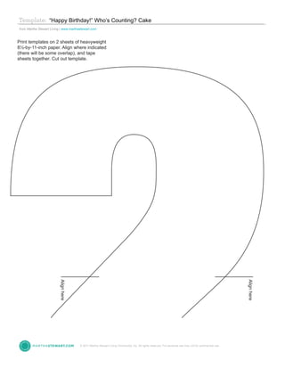33 NUMBER CAKES TEMPLATES Ideas Printable Numbers, Free, 52% OFF