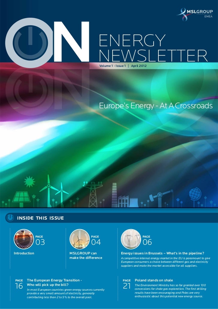 MSLGROUP EMEA Energy Newsletter April 2012