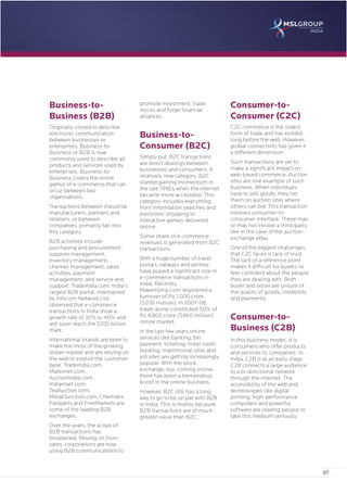 E-commerce in India: Evolution, Growth and Challenges 