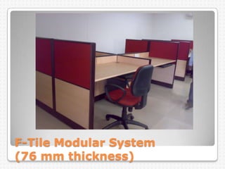 F-Tile Modular System
(76 mm thickness)
 