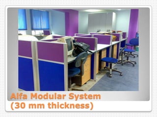 Alfa Modular System
(30 mm thickness)
 