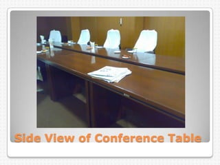 Side View of Conference Table
 