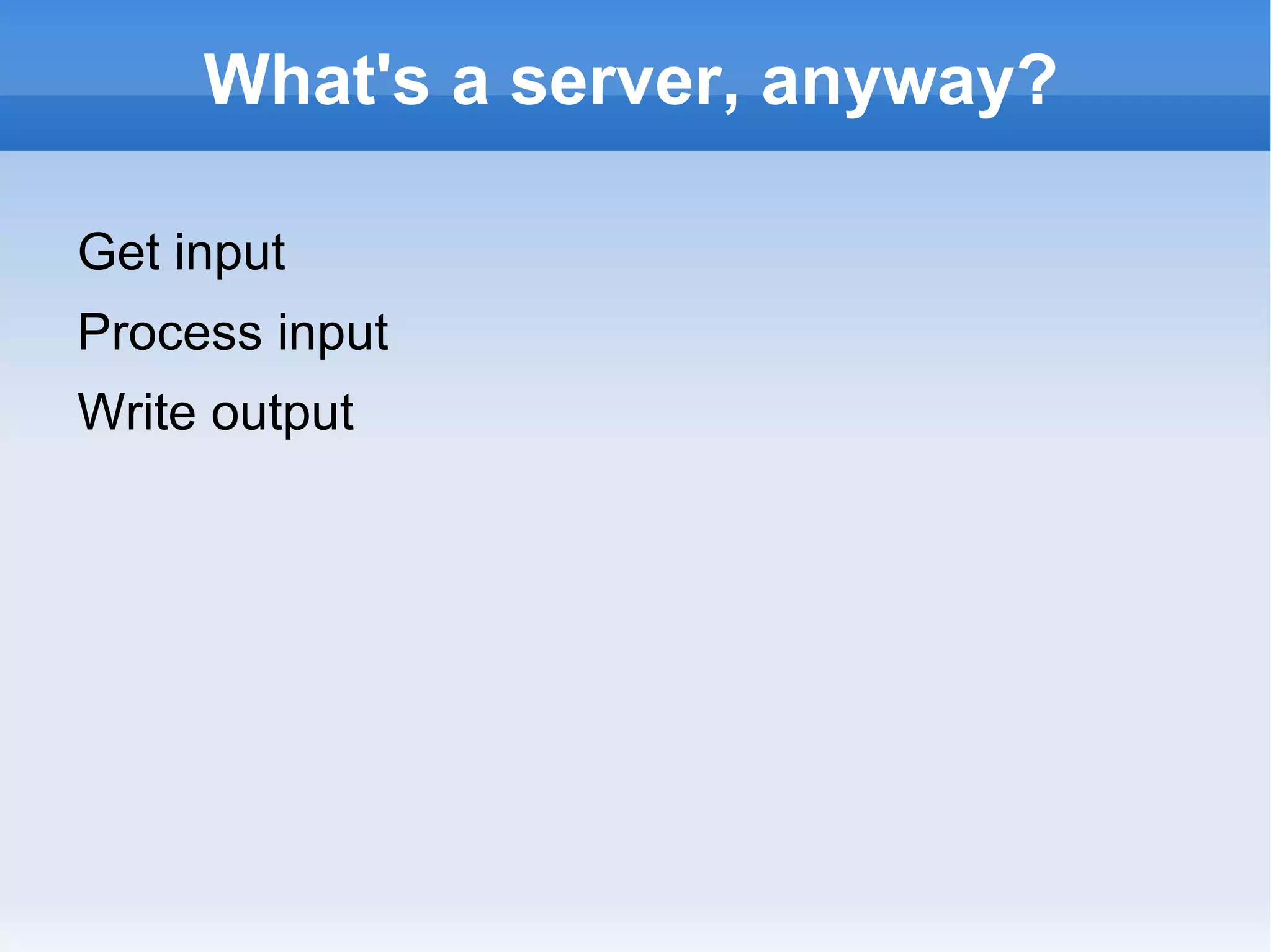Concurrency and asynchrony 