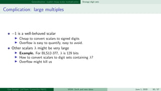 Multi-scalar multiplication: state of the art and new ideas | PDF