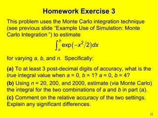 Simulation and monte carlo some general principles | PPT