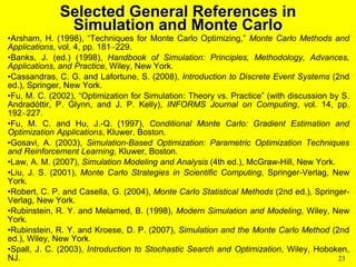 Simulation and monte carlo some general principles | PPT