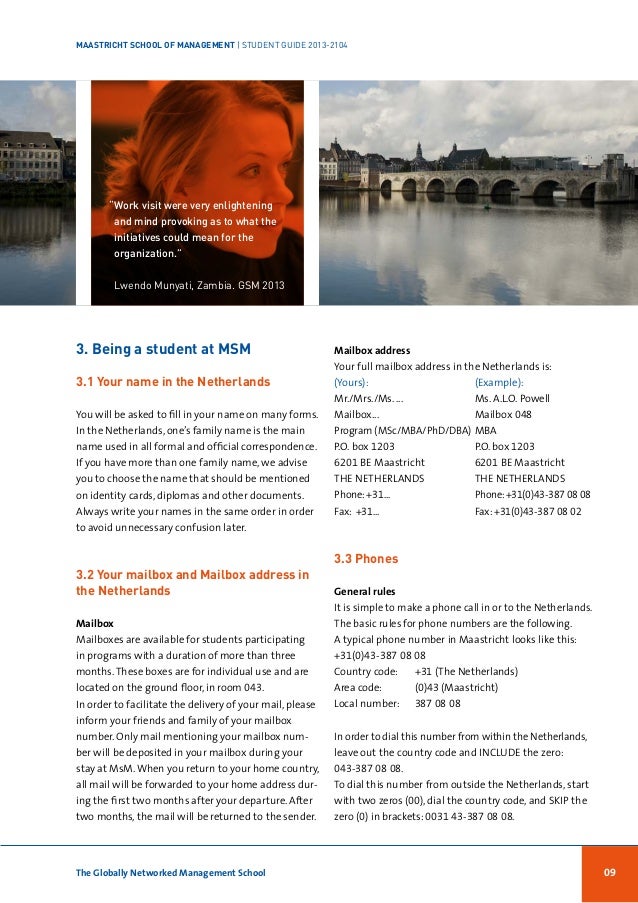 msm student handbook 2013 2014 maastricht university flyers to print out