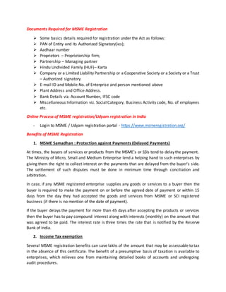 MSME /UDYAM REGISTRATION | DOCX