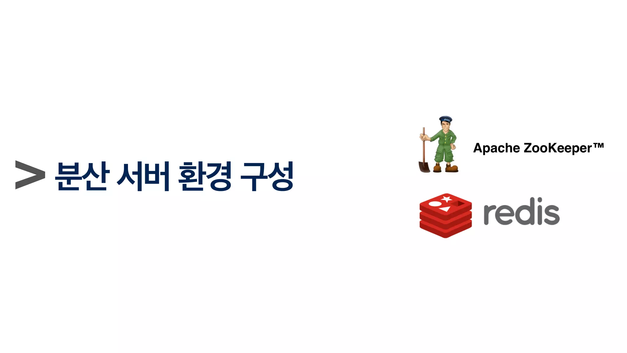 Apache ZooKeeper™
> 분산 서버 환경 구성
 