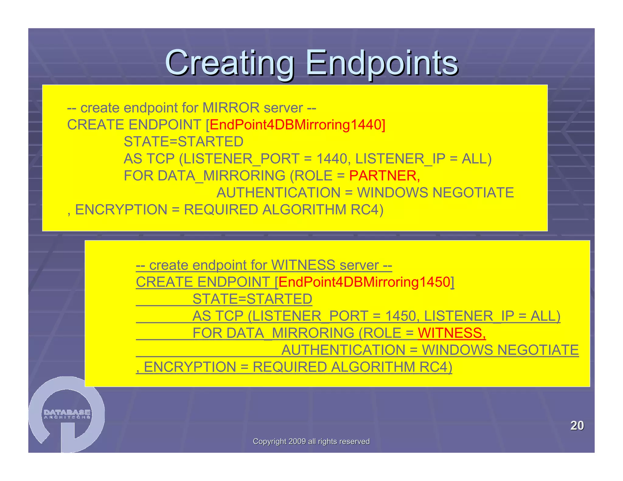 SQL Server 2008 Migration Workshop 04/29/2009