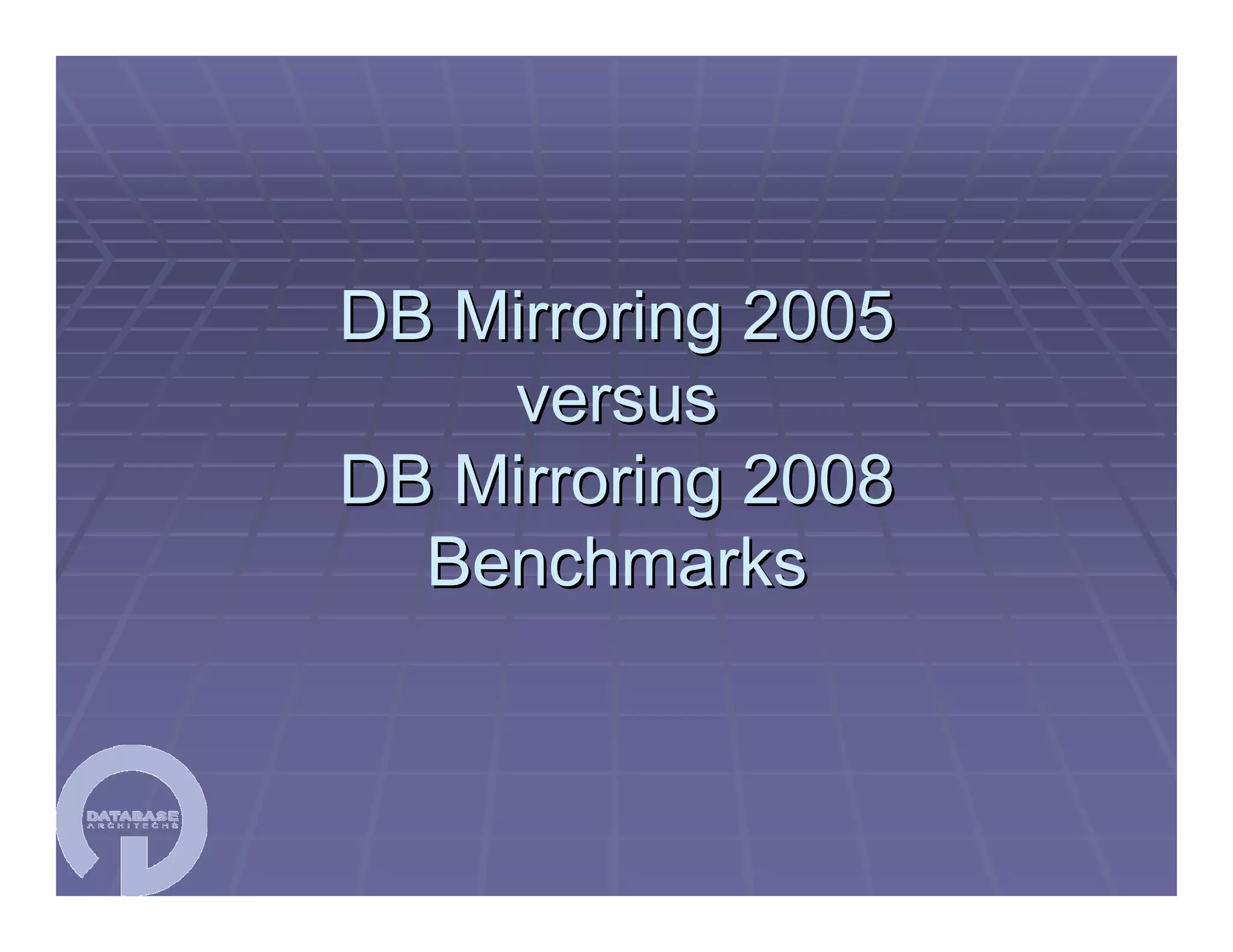 SQL Server 2008 Migration Workshop 04/29/2009