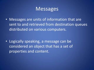 Message Queuing (MSMQ) Slide 5