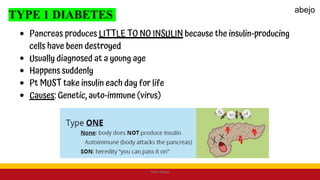 TYPE 1 DIABETES
Mark Abejo
abejo
 