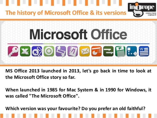 history of microsoft office