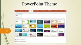 29
PowerPoint Theme
 