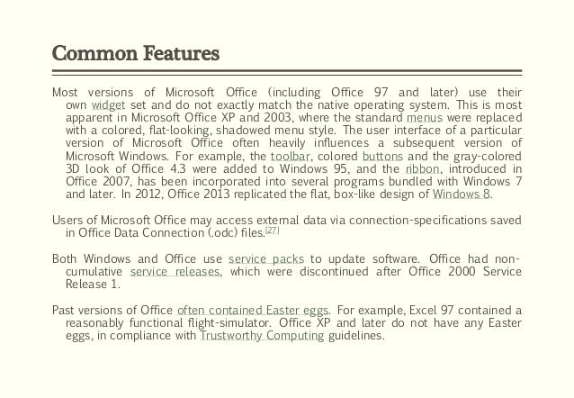 microsoft office easter eggs