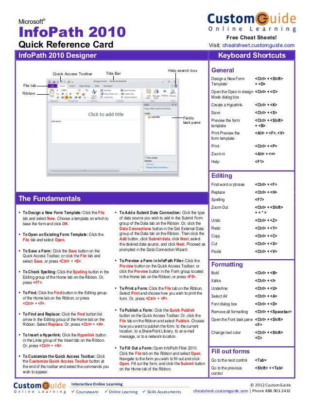 quick reference card templates