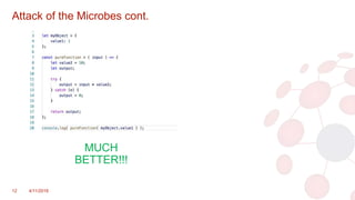 Attack of the Microbes cont.
12 4/11/2018
MUCH
BETTER!!!
 