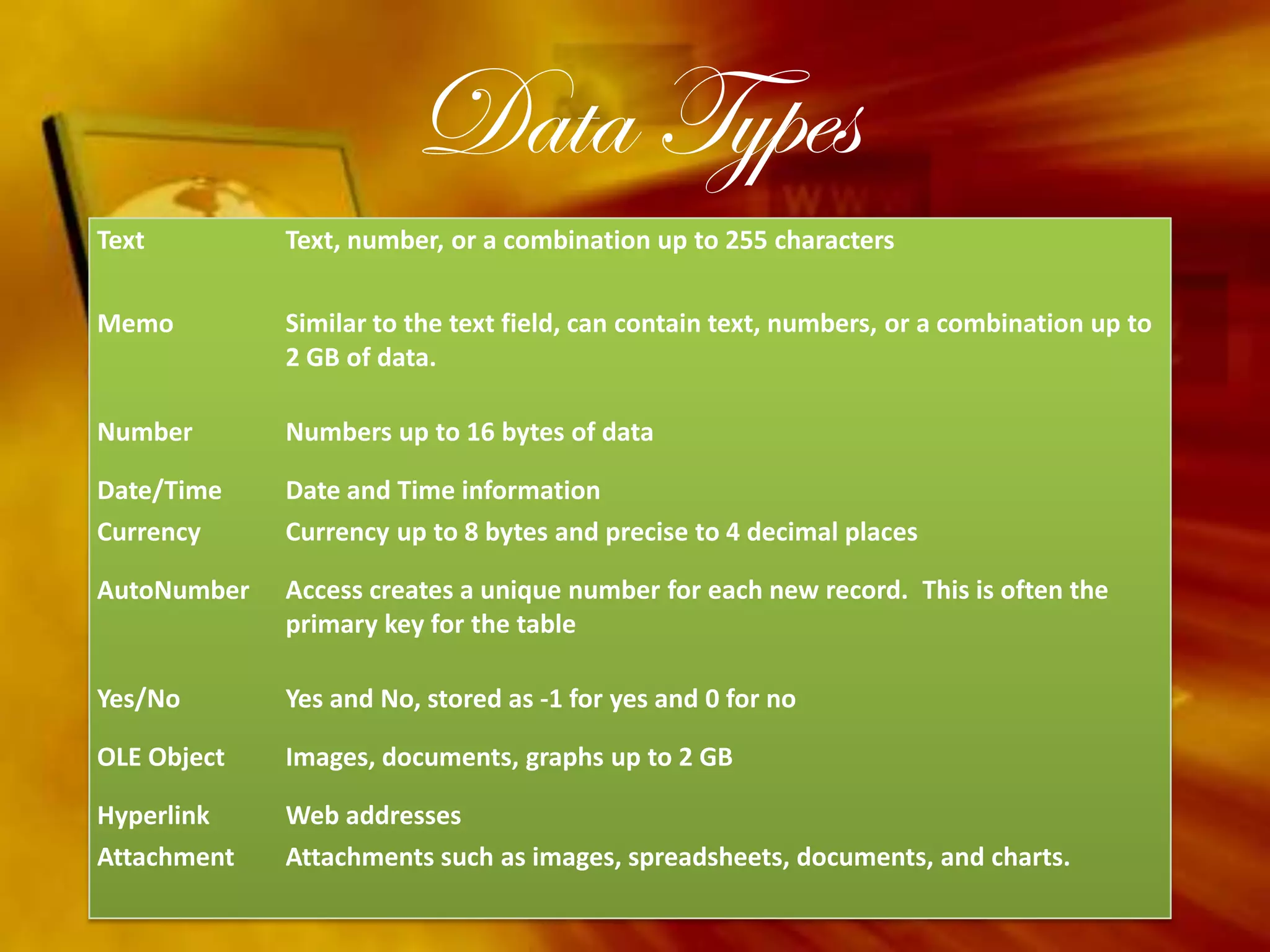 Create a Table Datasheet View