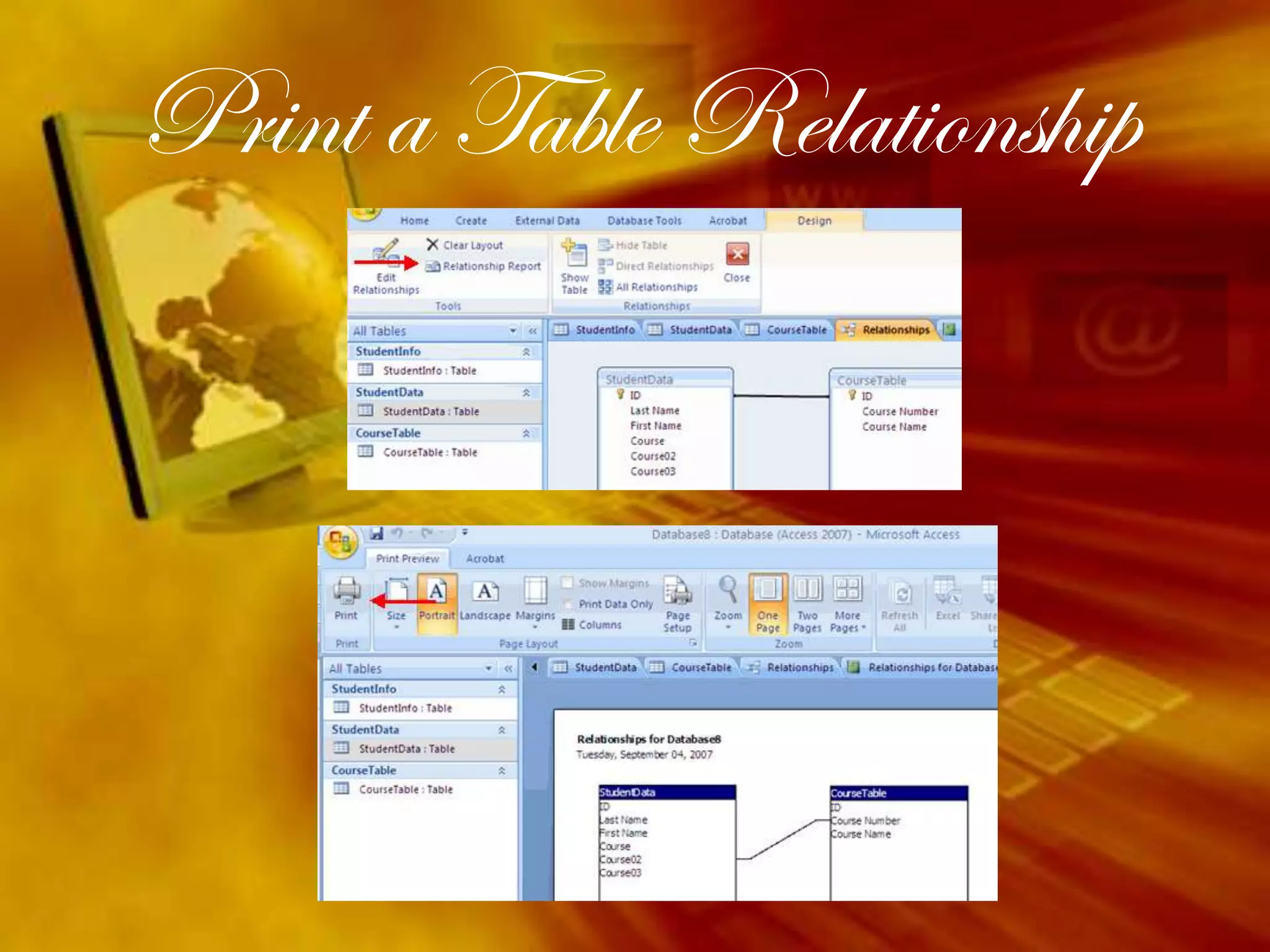 One-to-Many RelationshipA one-to-many relationship occurs between two tables where the primary key in one table can be duplicated many times in another table