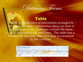 Commonly Utilized Features