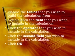 Query Criteria