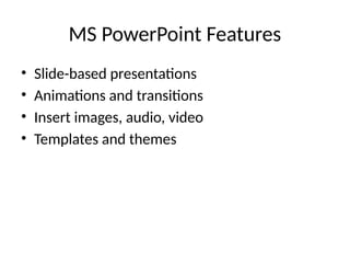 Comprehensive Overview of Microsoft Office Suite and Its Key Features ...