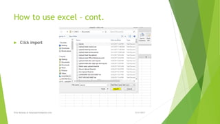 Ms office excel | PPTX