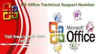 MS Office Technical Support Number
 